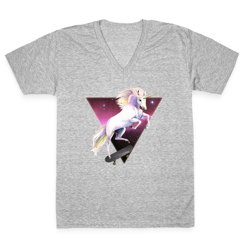 Rad North Unicorn Nebula V-Neck Tee Shirt
