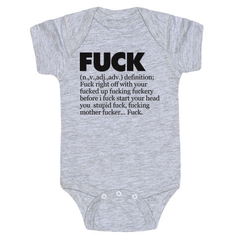 F*** (Definition Shirt) Baby One-Piece