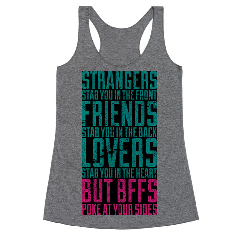 Poke At Your Sides Racerback Tank Top