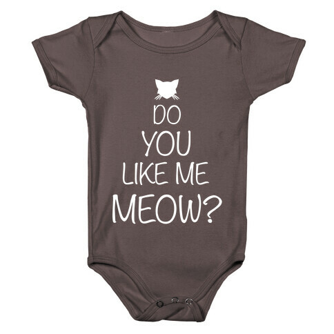 Do You Like Me Meow? Baby One-Piece