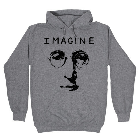 Imagine (Vintage Shirt) Hooded Sweatshirt