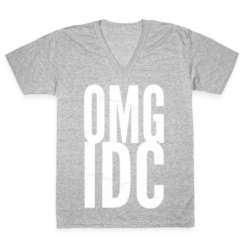 OMG IDC V-Neck Tee Shirt
