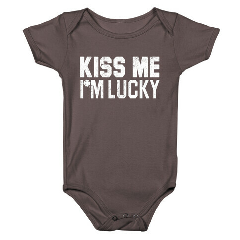 Kiss Me, I'm Lucky Baby One-Piece