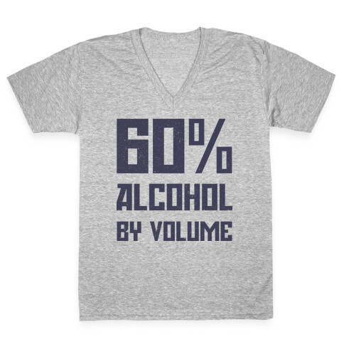 Alcohol Content V-Neck Tee Shirt