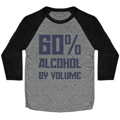 Alcohol Content Baseball Tee