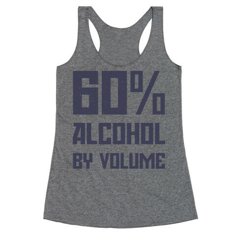 Alcohol Content Racerback Tank Top