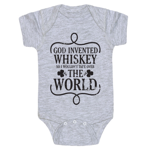 God Invented Whiskey Baby One-Piece