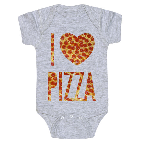 I Heart Pizza Baby One-Piece