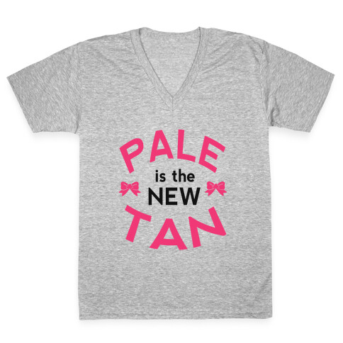 Pale is the New Tan! V-Neck Tee Shirt