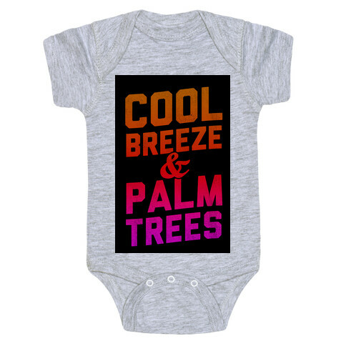 Cool Breeze & Palm Trees Baby One-Piece