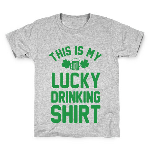 This Is My Lucky Drinking Shirt Kids T-Shirt
