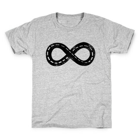 Drive Forever (Road Infinity Symbol) Kids T-Shirt