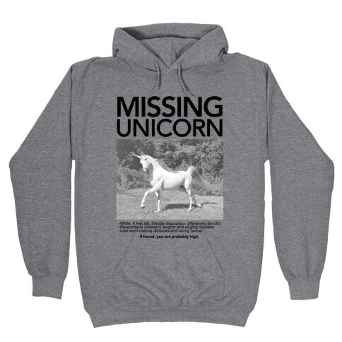 Missing Unicorn Hooded Sweatshirt