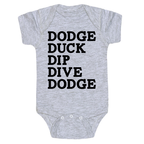 5 D's Of Dodgeball Baby One-Piece