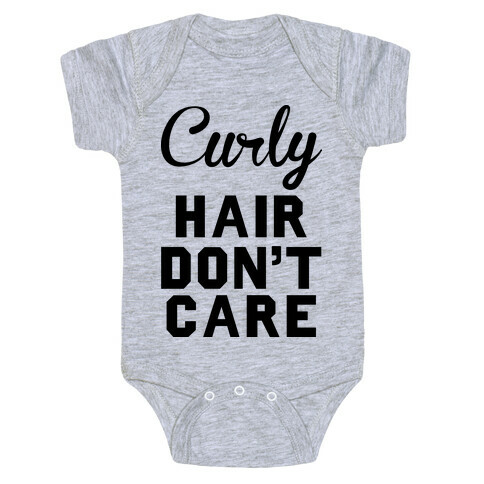 Curly Hair Don't Care Baby One-Piece