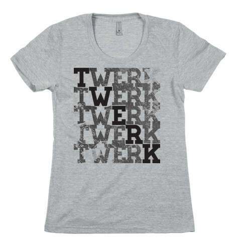 Twerk Square Glo Womens T-Shirt