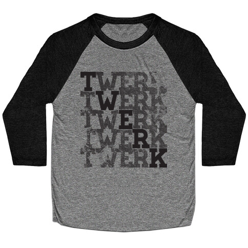 Twerk Square Glo Baseball Tee