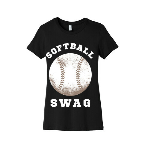 Softball Swag (Dark Tank) Womens T-Shirt