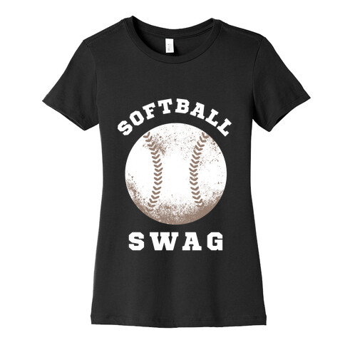 Softball Swag (Dark Tank) Womens T-Shirt