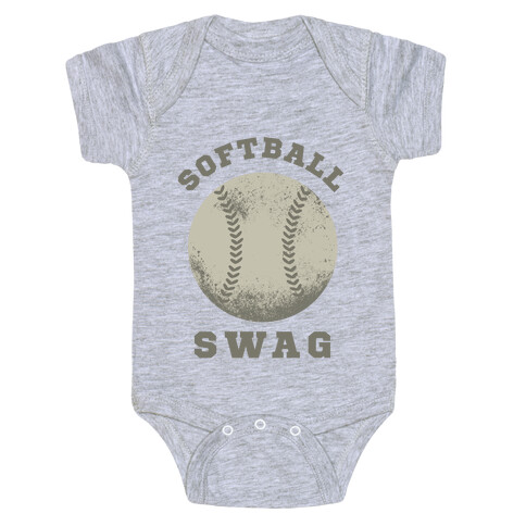 Softball Swag Baby One-Piece