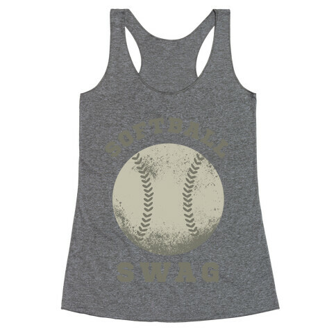 Softball Swag Racerback Tank Top