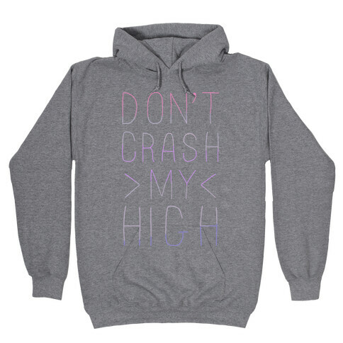 Dont Crash My High Hooded Sweatshirt