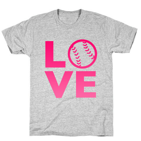 Love Baseball (Pink) T-Shirt