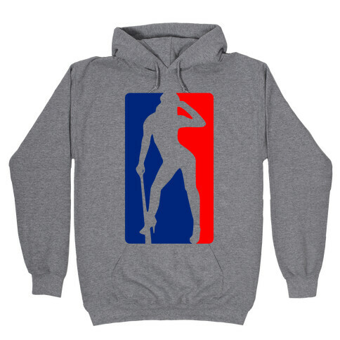Cleat Chaser (Sexy NBA Logo Parody) Hooded Sweatshirt