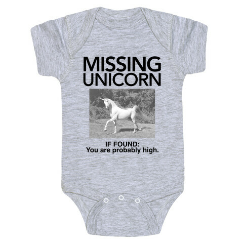 Missing Unicorn Baby One-Piece