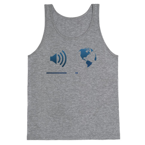 Music Up, World Down Tank Top