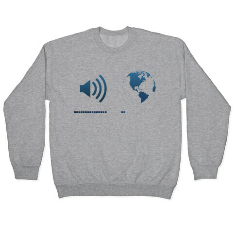 Music Up, World Down Pullover