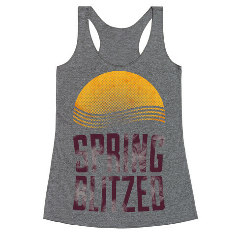 Spring Blitzed Racerback Tank Top