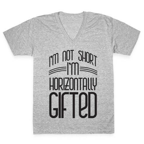 Horizontally Gifted V-Neck Tee Shirt