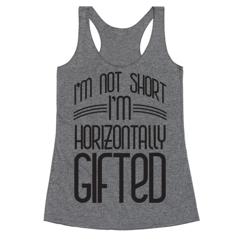 Horizontally Gifted Racerback Tank Top