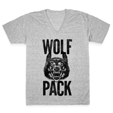 Wolf Pack V-Neck Tee Shirt