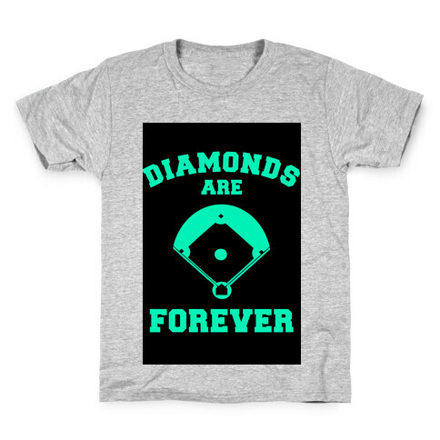 Diamonds are Forever (baseball) Kids T-Shirt