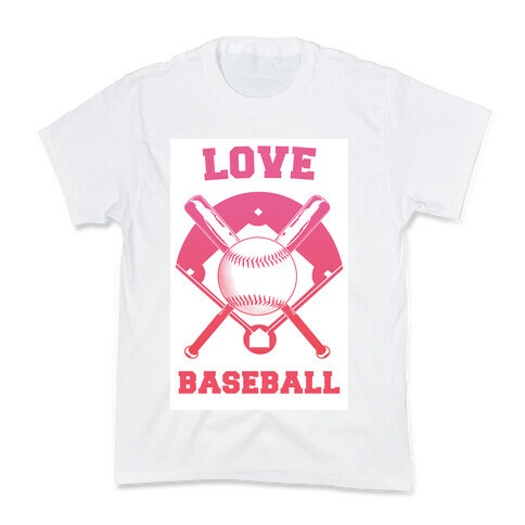 Love Baseball Kids T-Shirt