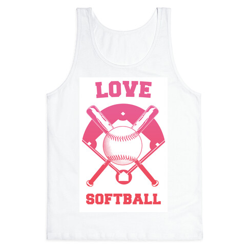 Love Softball Tank Top