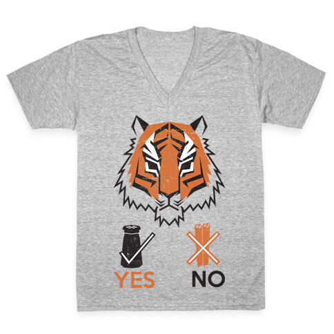 Tigers Hate Cinnamon V-Neck Tee Shirt