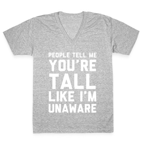 I'm Aware (Vintage Dark Tank) V-Neck Tee Shirt