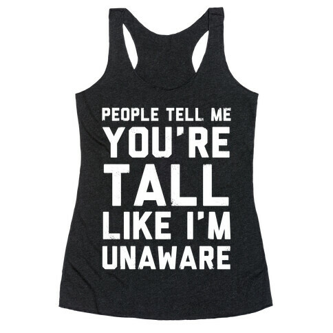 I'm Aware (Vintage Dark Tank) Racerback Tank Top