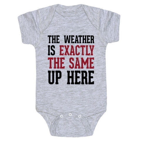 The Weather Is Exactly The Same (Tank) Baby One-Piece