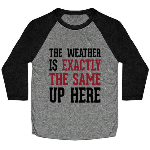 The Weather Is Exactly The Same (Tank) Baseball Tee