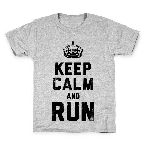 Keep Calm And Run (Tank) Kids T-Shirt