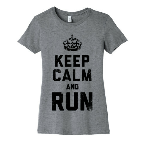 Keep Calm And Run (Tank) Womens T-Shirt