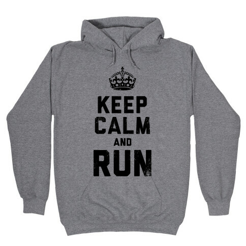 Keep Calm And Run (Tank) Hooded Sweatshirt