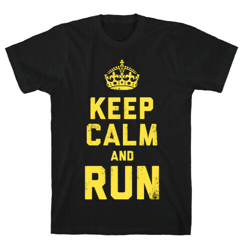 Keep Calm and Run (Dark) T-Shirt