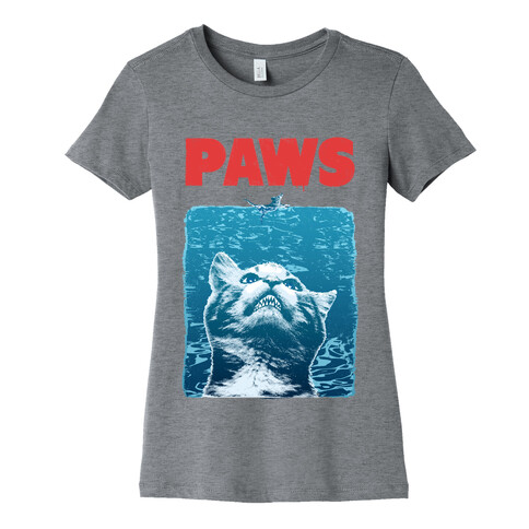 PAWS (Jaws Parody tee) Womens T-Shirt