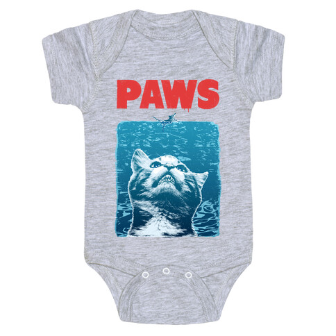 PAWS (Jaws Parody tee) Baby One-Piece