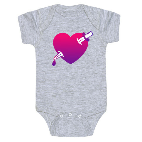 Heart and Dagger Baby One-Piece